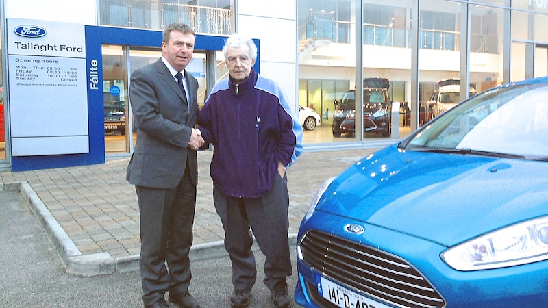 This is the 26th Ford Paddy Blaney has bought in the last 26 years from Paul Molloy of Tallaght Ford