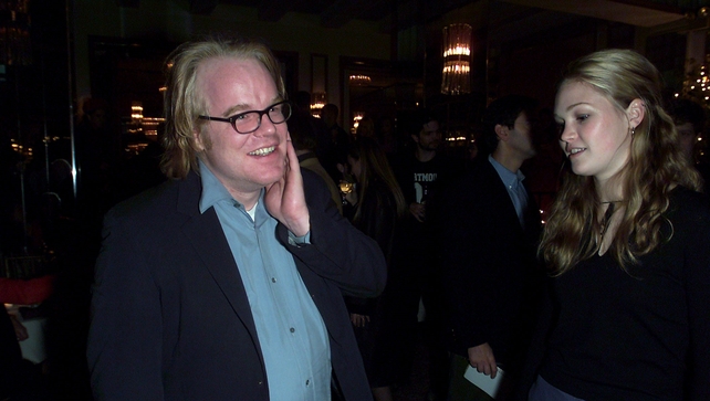 Hoffman starring with Julia Stiles in the movie State and Main in 2000