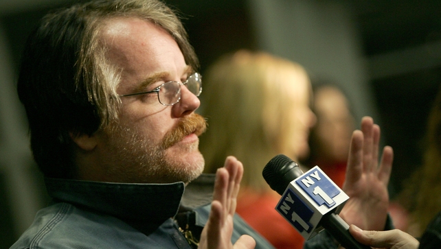 The actor being interviewed at The Savages premiere screening held during the 2007 Sundance Film Festival