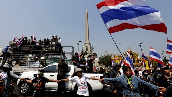 There is no sign of an end to the protests in Bangkok (Pic: EPA)