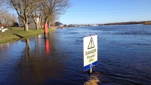 OPW monitoring system shows very high water levels in Shannonbridge and Athlone
