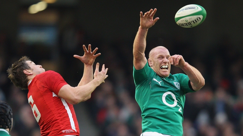 Paul O'Connell in action against Wales