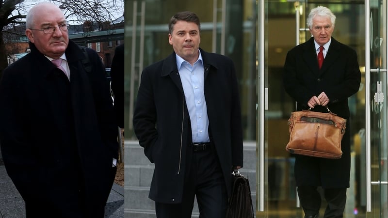(L-R) William McAteer, Pat Whelan and Seán FitzPatrick all deny the charges