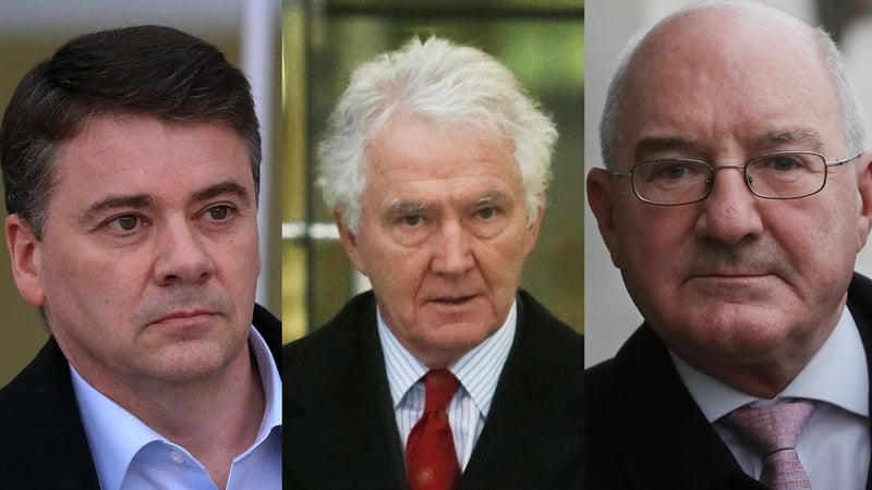 Pat Whelan, Seán FitzPatrick and William McAteer have pleaded not guilty