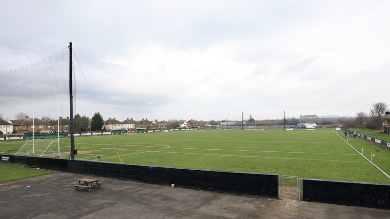The pitch in Ruislip is water-logged