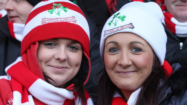 Loughgiel Gaels fans Nicole McKeown and Leona Laverty