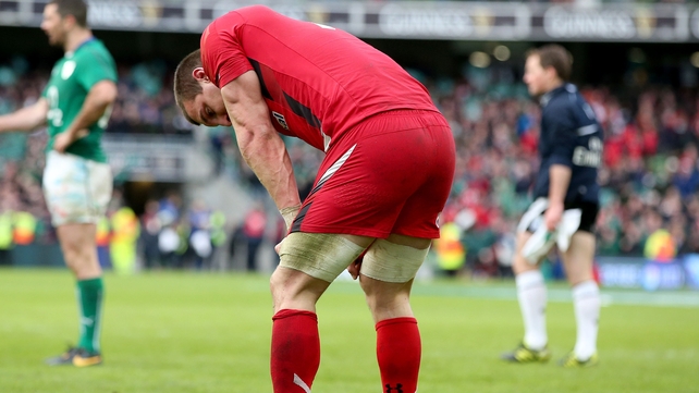 Dejection, part 1: Wales captain Sam Warburton at the final whistle