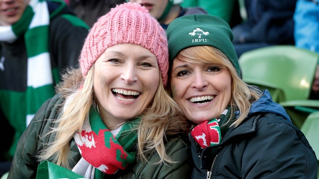 Ireland and Wales fans enjoy a bracing February afternoon