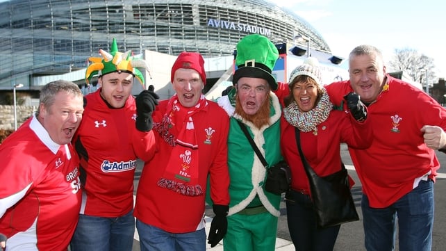 Wales fans were in an optimistic mood ahead of kick-off