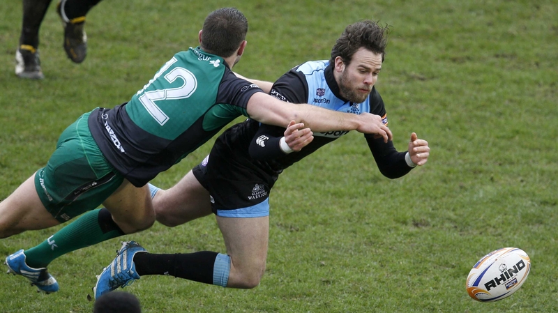 Connacht's Craig Ronaldson tackles Warriors' Ruaridh Jackson
