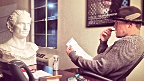 The pic Channing posted on his Facebook page with a bust of Matthew McConaghey