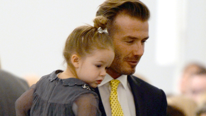 Harper and David Beckham