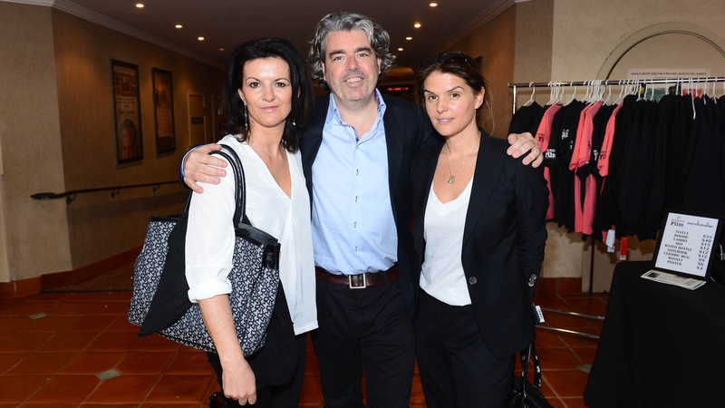 Deirdre O'Kane, writer and director Stephen Bradley and producer Melanie Gore-Grimes