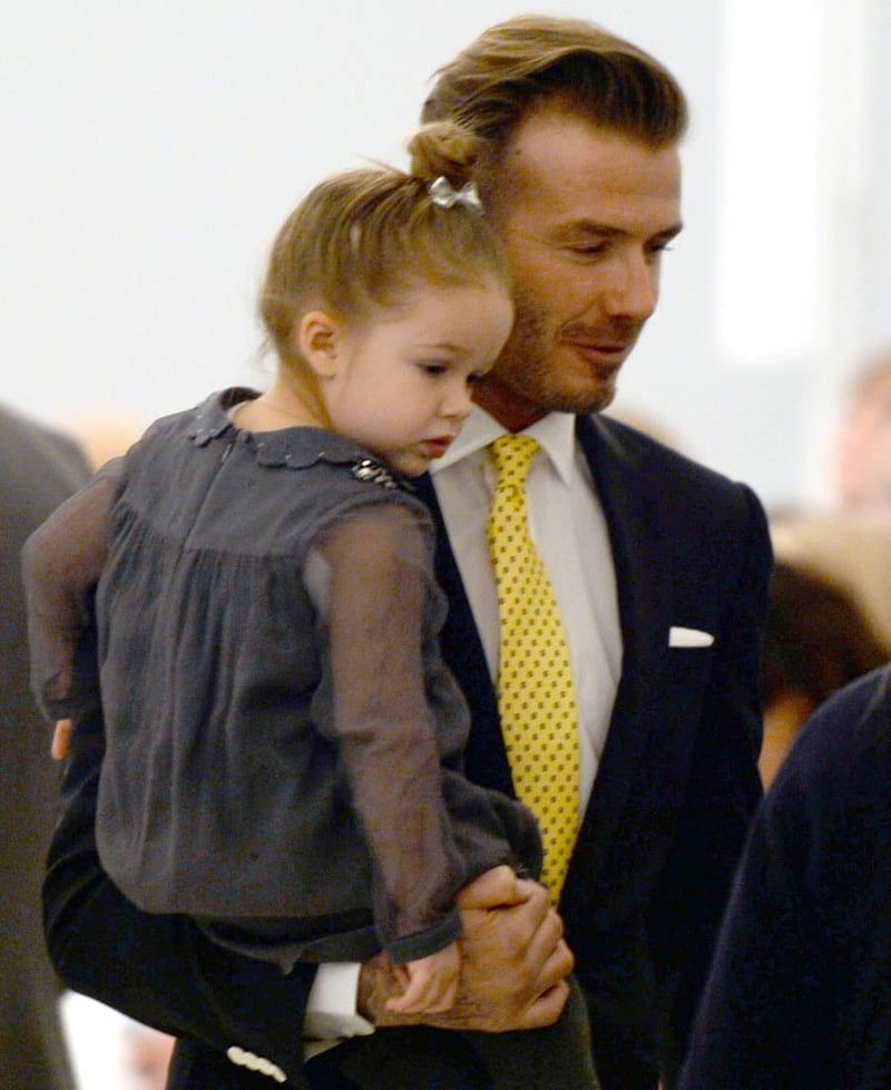Harper and David Beckham