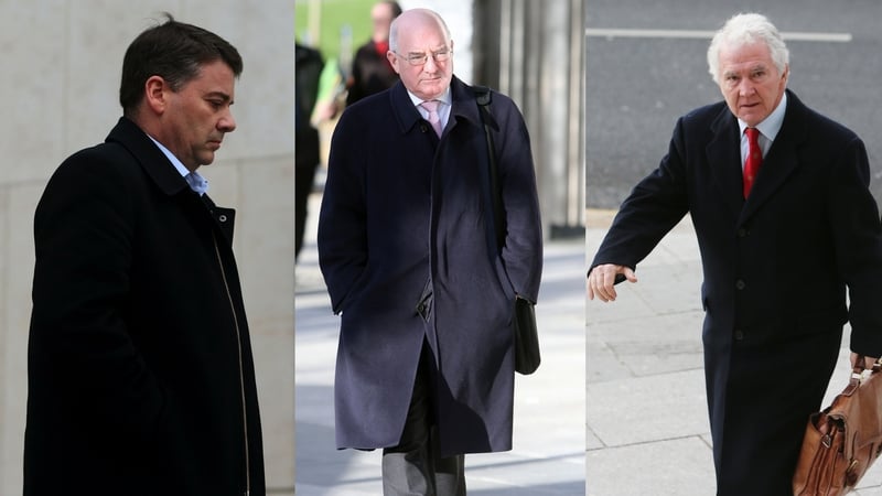 Pat Whelan (L), Willie McAteer (C) and Sean FitzPatrick (R) deny the charges