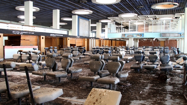 The airport is inside the UN buffer zone (Pic: EPA)