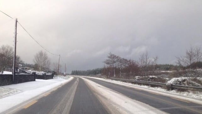 Road conditions in Drumkeen, Co Donegal (Pic: Donegal County Council @RoadsDCC)