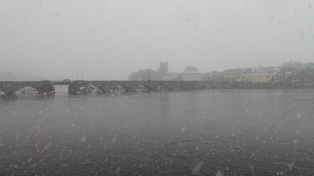 Bleak conditions in Ballina (Pic: Niamh Quinn)