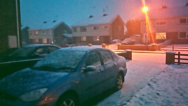 Snow in Tullamore (Pic: Billy O'Meara)