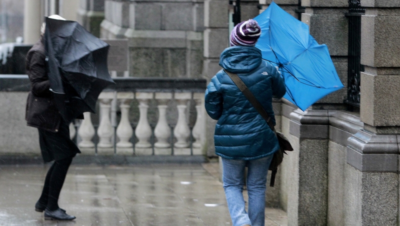 The wind warning came into effect at 7pm tonight and will last until 2pm tomorrow.