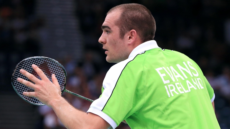 Irish number one Scott Evans