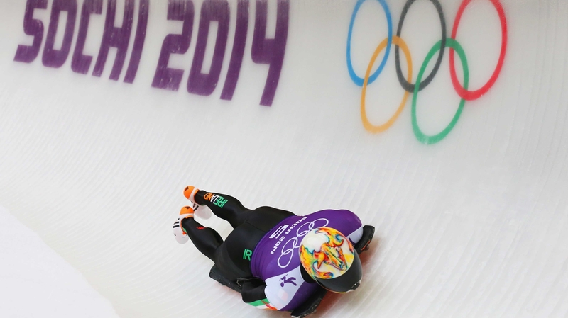Sean Greenwood of Ireland pictured at the Sanki Sliding Center