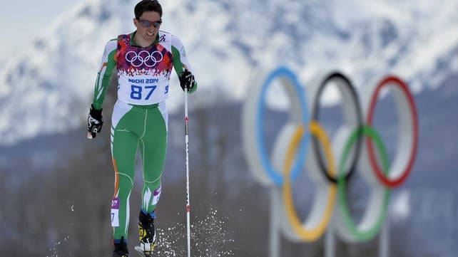 Ireland's Jan Rossiter in action during the 15km cross-country ski race in Sochi