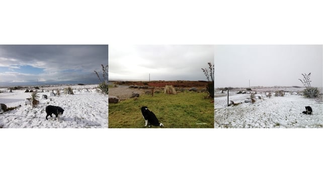 What a difference a day makes. Wednesday, Thursday and Friday in Gweedore, Co Donegal (Pic: Columbia Hillen)
