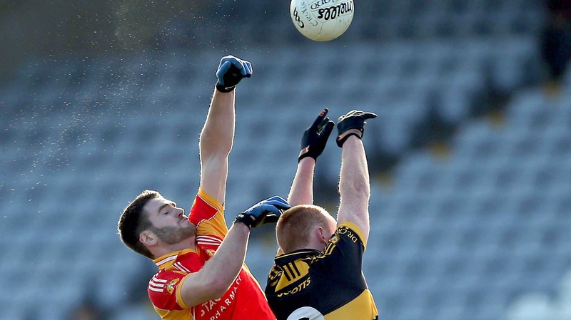 Gerard McDonagh of Castlebar with Johnny Buckley of Crokes