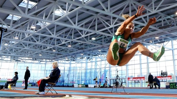 Kelly Proper's win in the long jump took her tally of indoor titles to 15