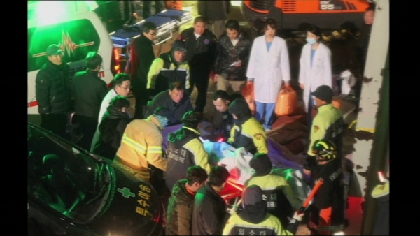 Rescue workers are continuing to search for students who are feared trapped