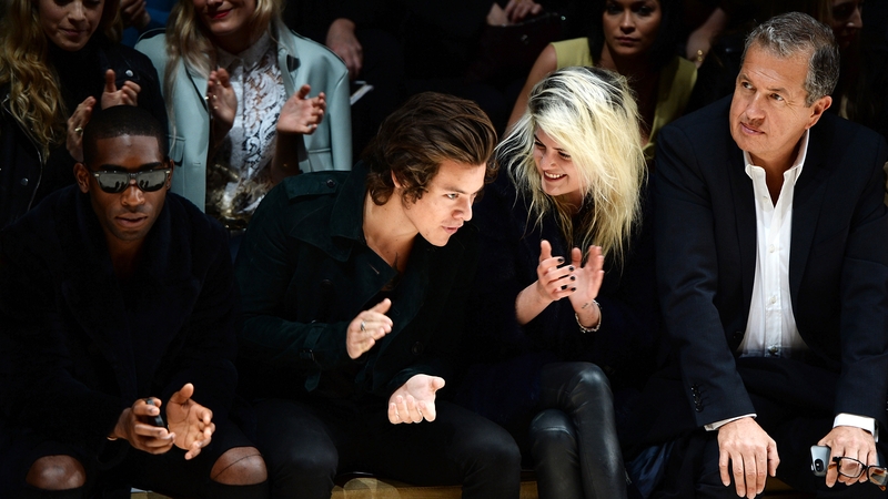 L-R Tinie Tempah, Harry Styles, Alison Mosshart, Mario Testino