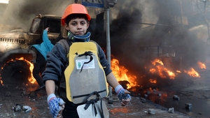 A young child at the demonstration