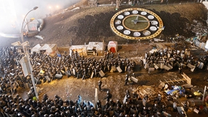 Riot police move on Independence Square (Pic: EPA)