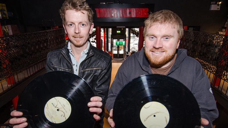 Tower Records (l-r Store Manager Dave Farrell and General Manager Joe Plunkett) - Looking forward to the next 21 years