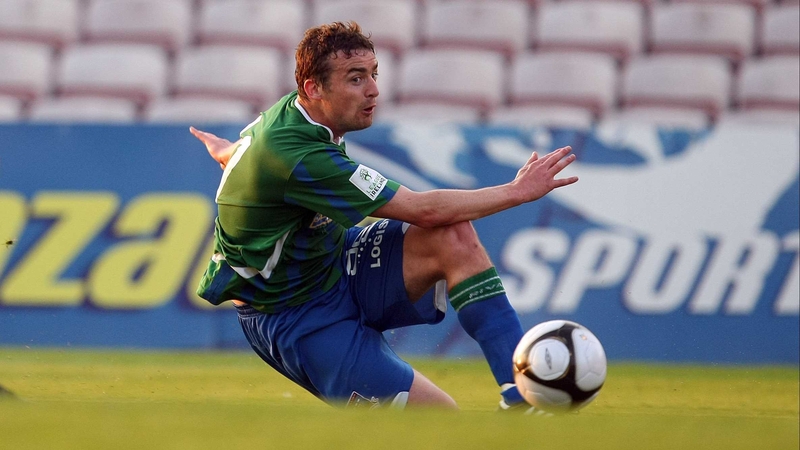 Derek O'Brien in action for Galway United