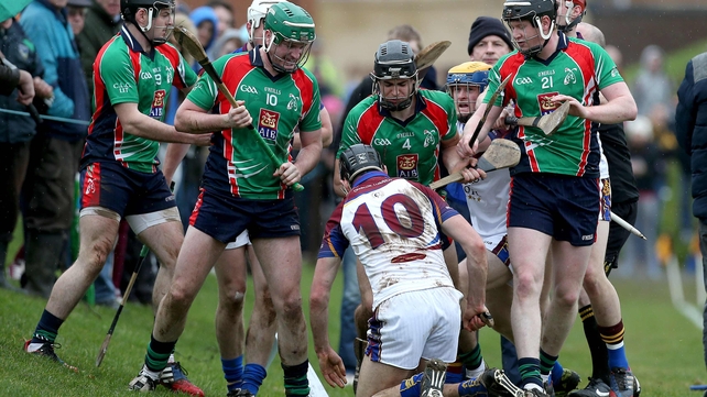 Tempers flare during the Fitzgibbon Cup tie between University of Limerick and Limerick IT