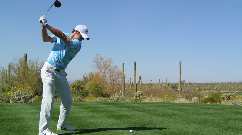 Rory McIlroy won four out of five holes to lead by one after 16