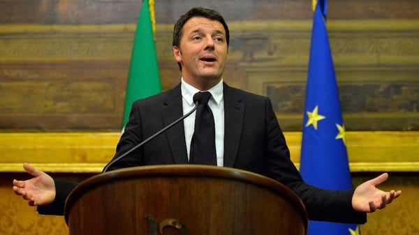 Italian Prime Minister Matteo Renzi says austerity on its own can not work