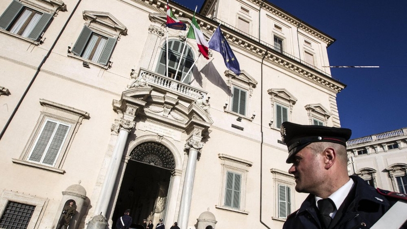 Matteo Renzi accepted the post of PM at Quirinale presidential palace in Rome (Pic: EPA)