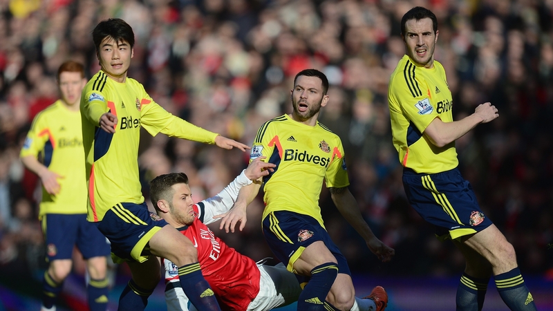John O'Shea (right) said Sunderland had underperformed against Arsenal