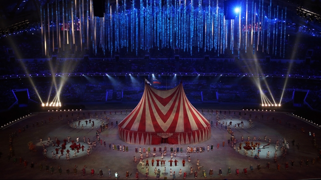 Circus time: A spectacular big top was part of the closing ceremony
