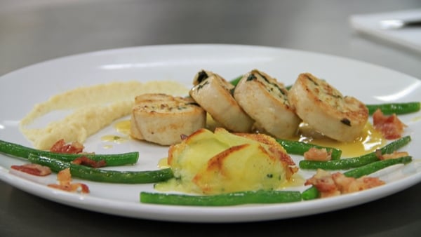 Stuffed ballotine of Chicken with potato + Courget