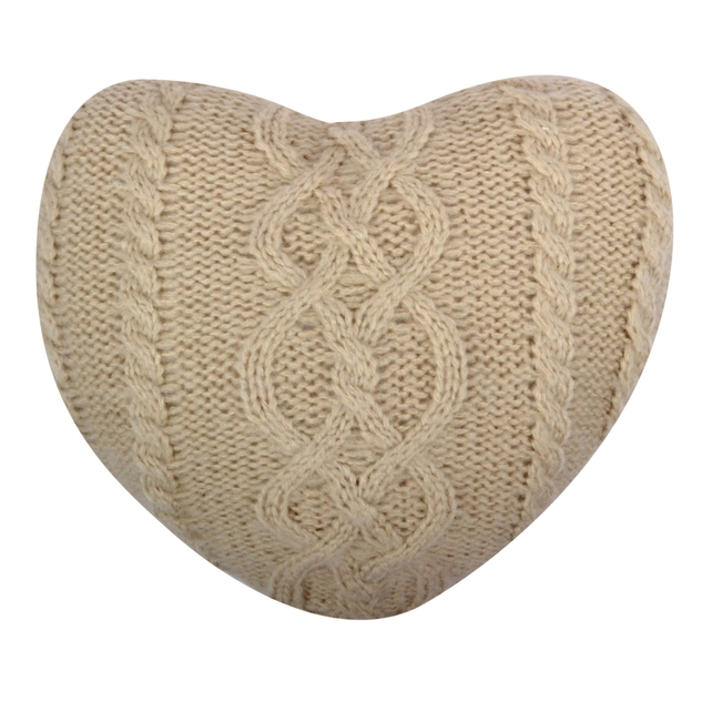 Heart Cable Knit Cushion €10.00