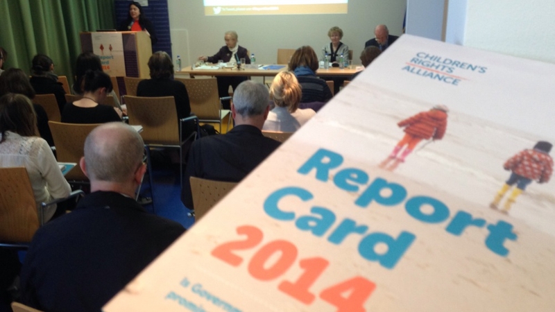 The report card evaluates the Government on its actions with children