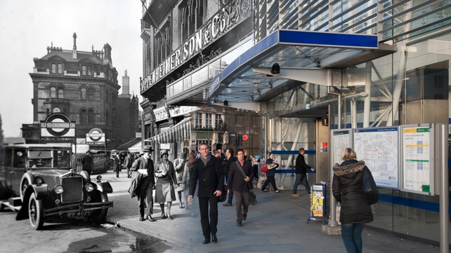 Blackfriars station entrance from outside 179 Queen Victoria Street c.1930 (Pic: Museum of London)