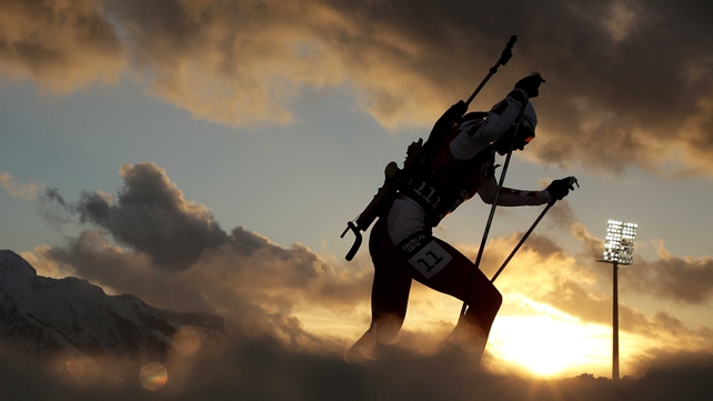 Krystyna Palka of Poland competes during the Women's 4 x 6 km Relay at the Winter Olympics