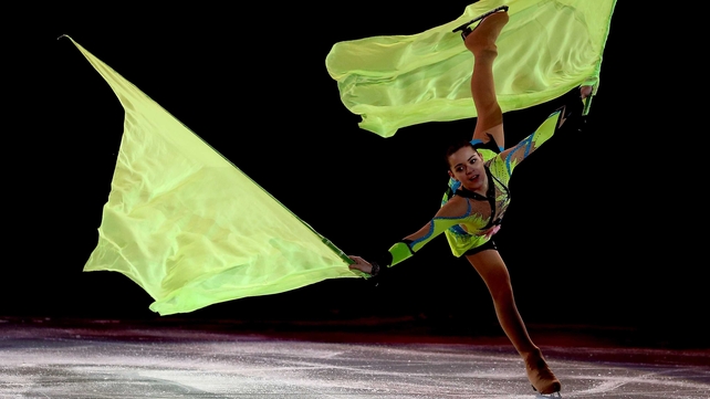 Adelina Sotnikova of Russia skates during the Figure Skating Exhibition Gala at the Winter Olympics