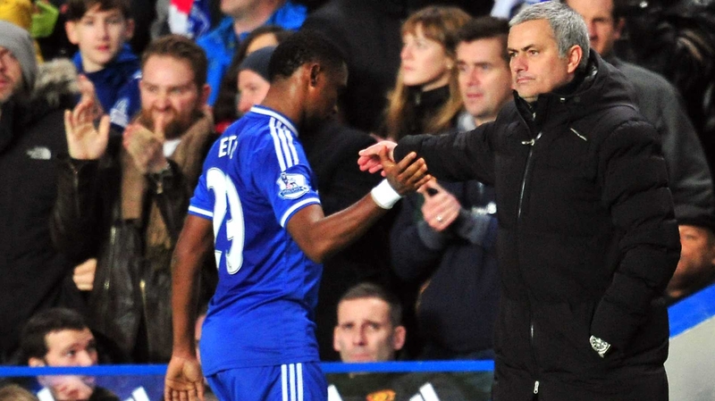 Samuel Eto'o said he 'doesn't care' about manager Jose Mourinho's comments