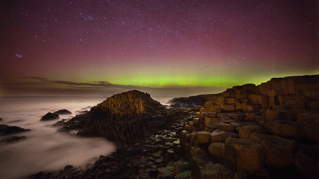A stunning backdrop at the Giant's Causeway in Co Antrim (Pic: Martina Gardiner)